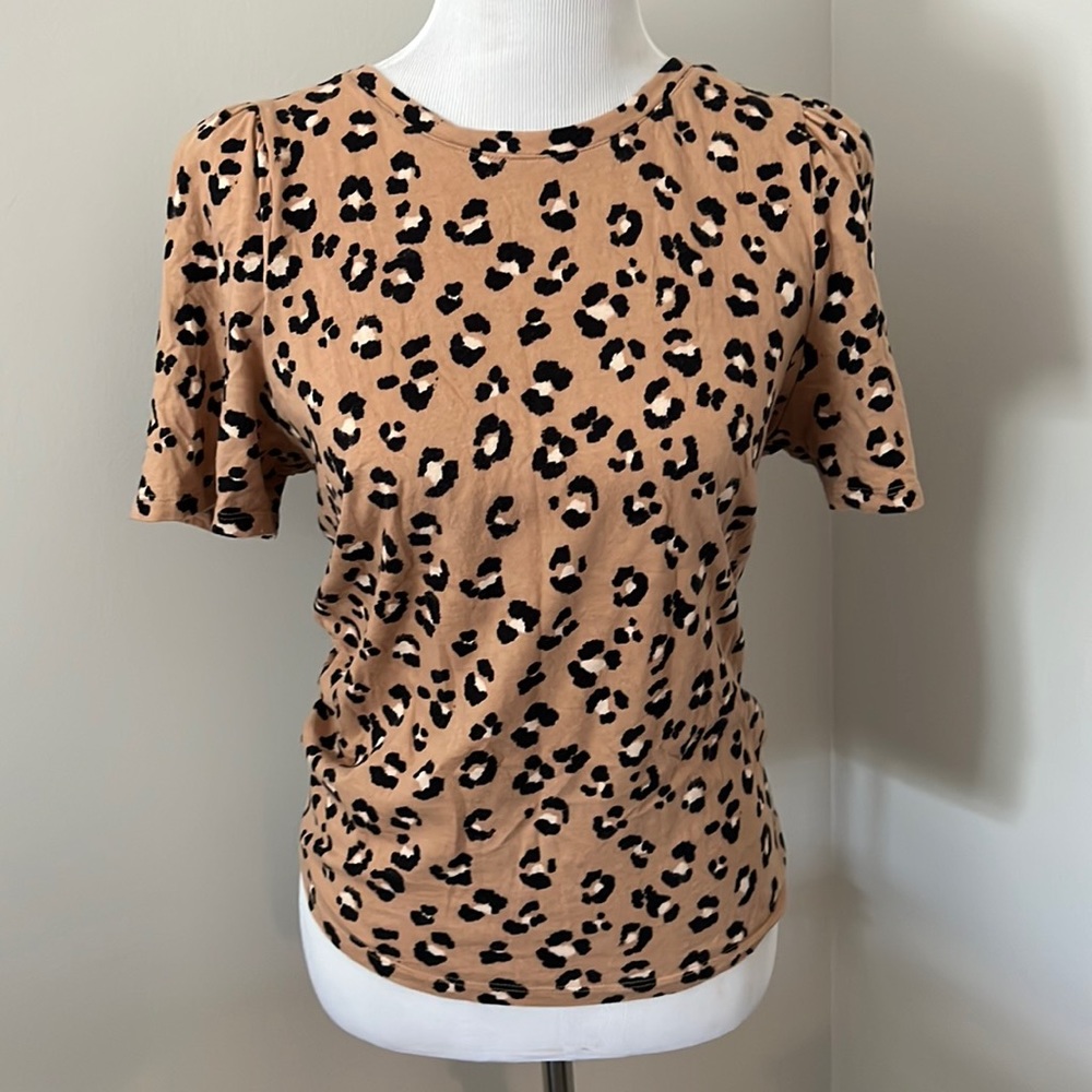 Leopard Puff Sleeve